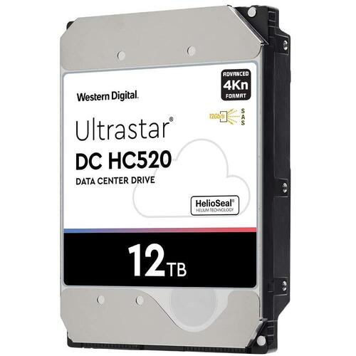 WD Ultrastar DC HC520 SE 12TB 7200 RPM 3.5" SAS Enterprise Hard Drive