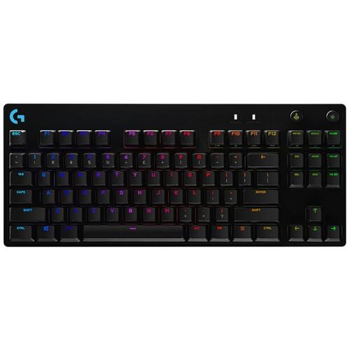 Logitech G Pro X TKL GX Blue RGB LED Black Mechanical Keyboard