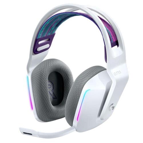 Logitech G733 LIGHTSPEED Surround Sound RGB LED White Wireless USB Headset