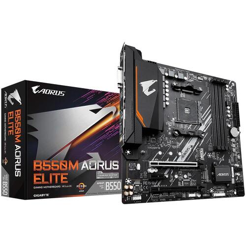 Gigabyte B550M AORUS ELITE (rev. 1.0) AMD AM4 RGB LED mATX Motherboard
