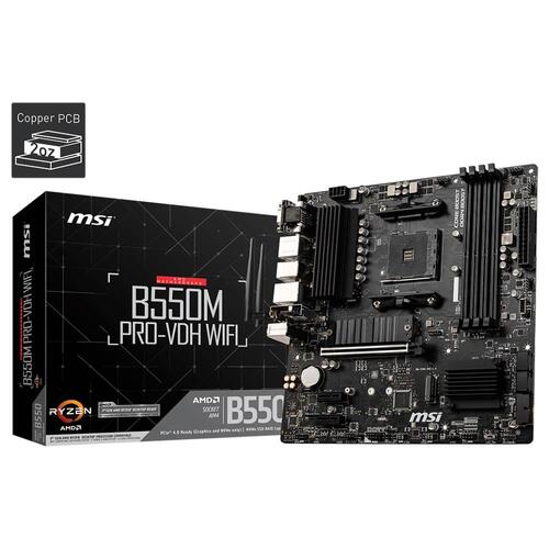 MSI B550M PRO-VDH WIFI AMD AM4 WiFi mATX Motherboard