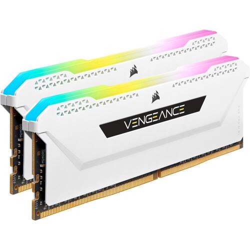 Corsair VENGEANCE RGB PRO SL 16GB (2x8GB) 3200MHz CL16 RGB LED White DDR4 Desktop RAM Memory Kit