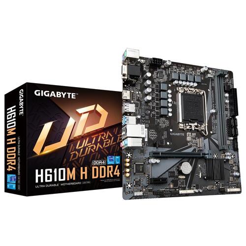 Gigabyte H610M H DDR4 (rev. 1.0) Intel LGA 1700 mATX Motherboard