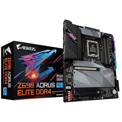 Gigabyte Z690 AORUS ELITE DDR4 Intel LGA 1700 RGB LED ATX Motherboard