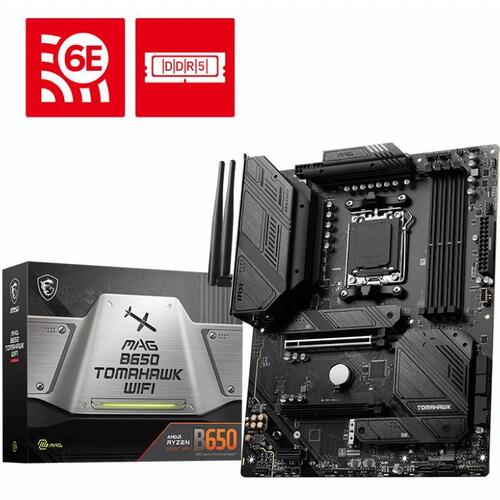 MSI MAG B650 TOMAHAWK WIFI DDR5 AMD AM5 WiFi 6E ATX Motherboard