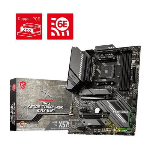 MSI MAG X570S TOMAHAWK MAX WIFI AMD AM4 RGB LED WiFi 6E ATX Motherboard