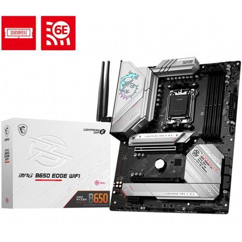 MSI MPG B650 EDGE WIFI DDR5 Intel AM5 RGB LED WiFi 6E ATX Motherboard