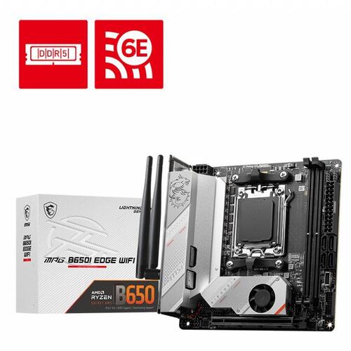 MSI MPG B650I EDGE WIFI DDR5 AMD AM5 WiFi 6E ITX Motherboard