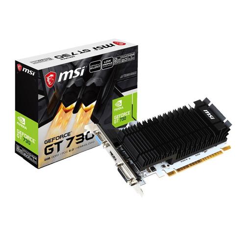 MSI GeForce GT 730 2GB DDR3 Low Profile Design Graphics Card