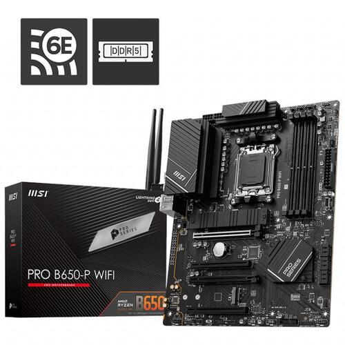 MSI PRO B650-P WIFI DDR5 AMD AM5 WiFi 6E ATX Motherboard