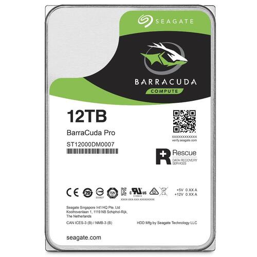 Seagate BarraCuda Pro 12TB 7200 RPM 3.5" Internal Hard Drive
