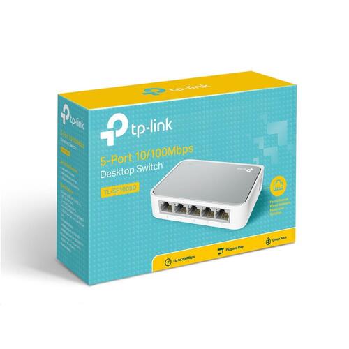 TP-Link 5-Port 10/100Mbps Desktop White Switch