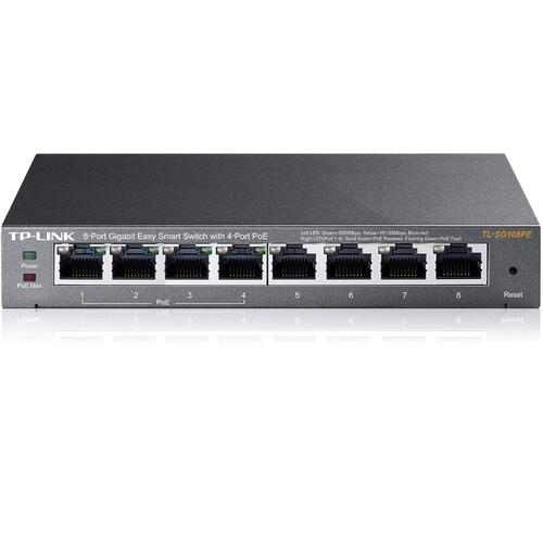 TP-Link TL-SG108PE 8-Port Gigabit Smart Switch